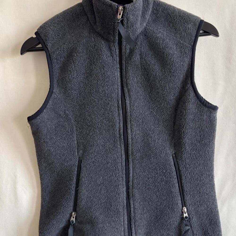 VTG Patagonia Synchilla Gray Fleece Full Zip Vest USA Gorpcore - Size M